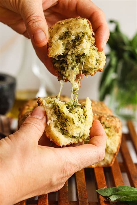 Gluten-Free Pesto Pull-Apart Dinner Rolls with Zaatar