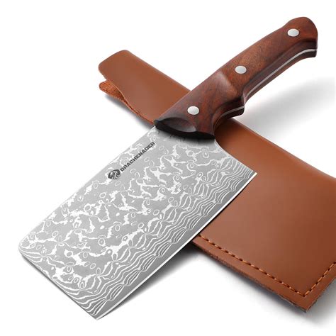 Handmade Drahcenader Damast Hunting & Chef Knife - VG10 Steel Wooden ...