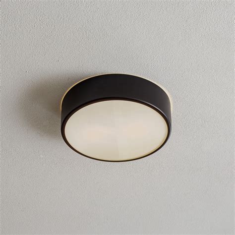 Plafonnier Cleo 300, IP54, Ø 30 cm noir | Luminaire.fr