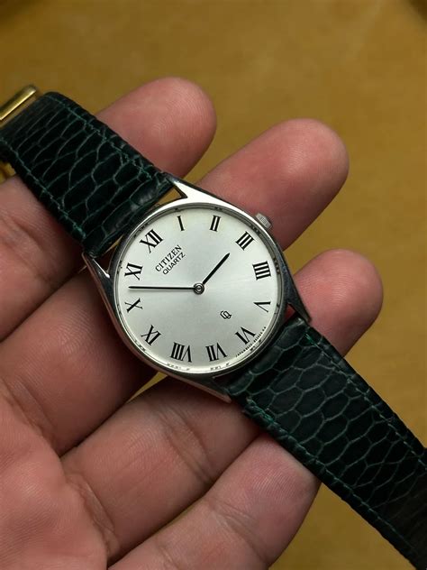 (Reduced) Vintage Citizen Quartz - Roman Numerals - 1980s - Green Fish ...