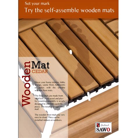 SAUNA FLOORING CEDAR SAWO - Sauna People