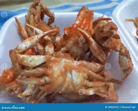 Crispy Baby Crab Snacks with Very Good Cheese Flavor Stock Image ...