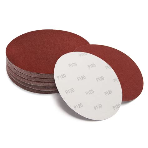 Mriuuod 50Pack 8 inch Sanding Disc Self Stick, 120 Grit Hook and Loop ...