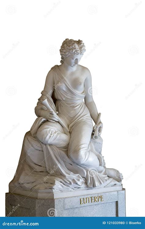 Sculpture of the Euterpe Muse Stock Photo - Image of times, isolated ...