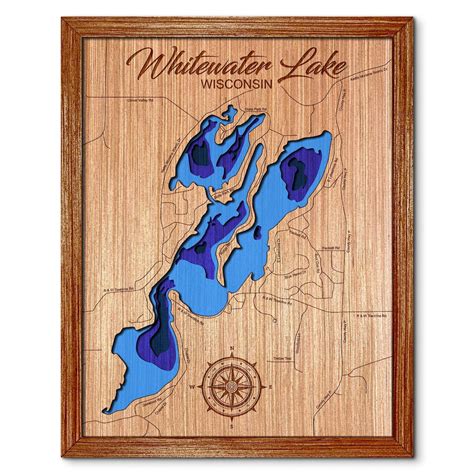 Whitewater Lake, Wisconsin Depth Map - Any Lake, Pond, or Reservoir ...