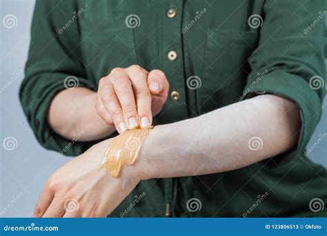 Tutorial Hair Removing Sugaring, Depilation, Waxing Stock Image - Image ...