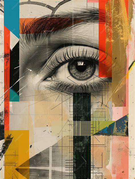 Premium Photo | Collage and Poetry Visual and Verbal Arts Vertical