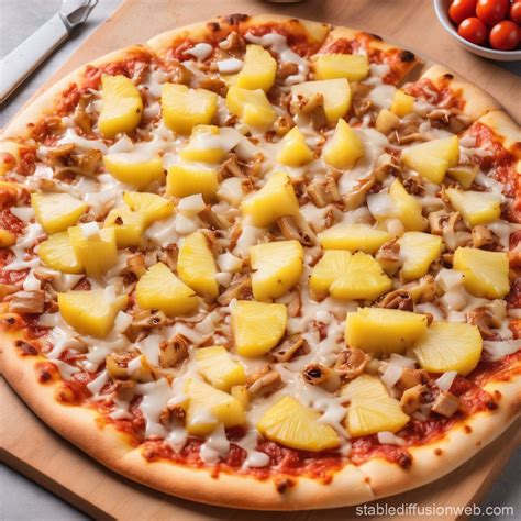 Pineapple Pizza Delight | Stable Diffusion Online