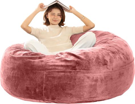 Amazon.com: XOFUGEM Bean Bag Chair for Adults,5FT Oversize Floor Bean ...