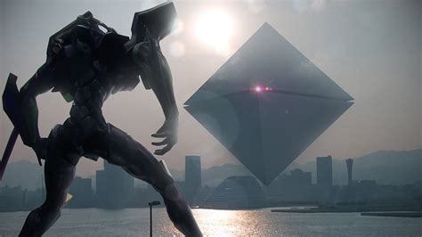 Evangelion Unit-01 vs Ramiel: Epic Neon Genesis Anime HD Wallpaper