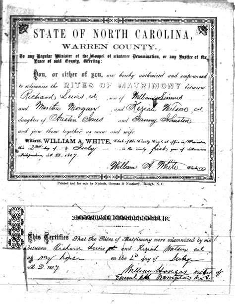 Warren Co.NC Marriages 1779-1868