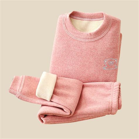 ATOGUTA Boys Girls Thermal Underwear Set Ultra Soft Fleece Lined Kids ...