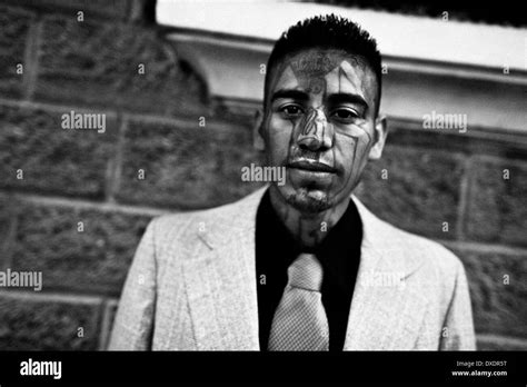 A former member of the 18th Street Gang (M-18) seen on his way to the ...