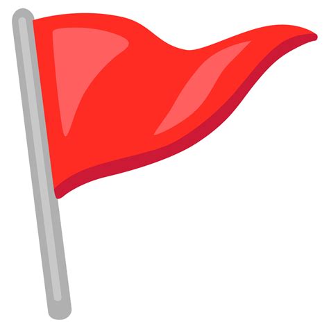 🚩 Triangular Flag Emoji, Red Flag Emoji