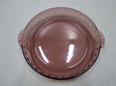 Lot #35 Vintage Pyrex Cranberry Glass Pie Pan - Consider It Sold By GWE