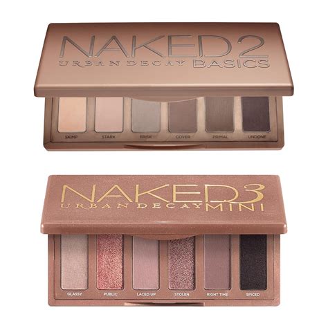Amazon.com: URBAN DECAY Naked Mini Eyeshadow Palettes Bundle - Naked 2 ...