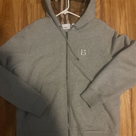Burberry zip up authentic size Large send... - Depop