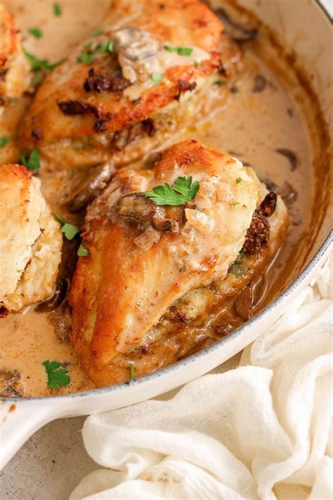 Stuffed Chicken Marsala Recipe - Jessica Gavin