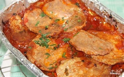 Мясо в томатном соусе - пошаговый рецепт с фото на Повар.ру