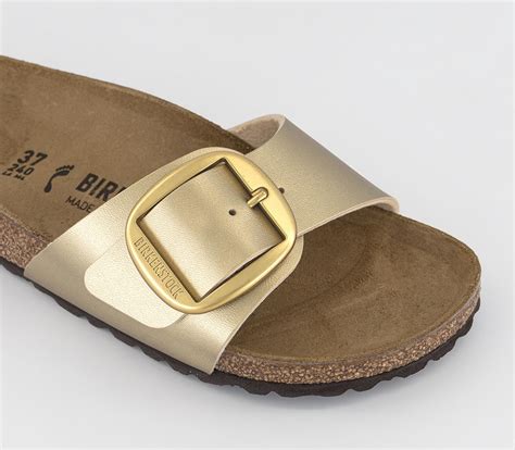 BIRKENSTOCK Madrid Big Buckle Sandals Metallic Gold - Women's Sandals