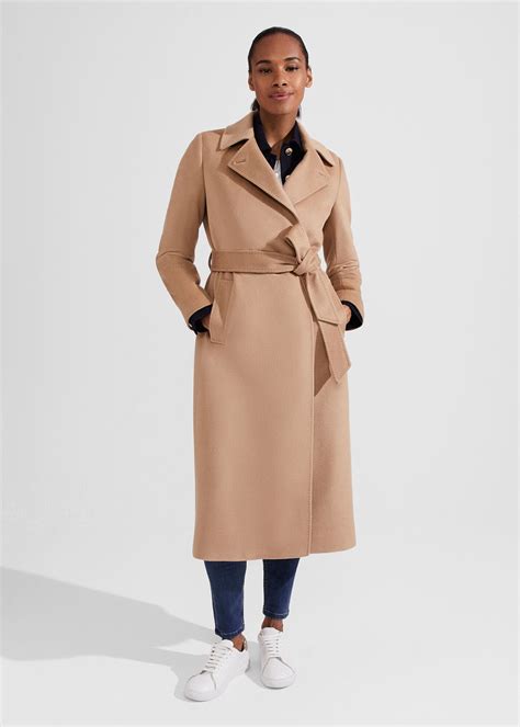 Camel trench coat petite online