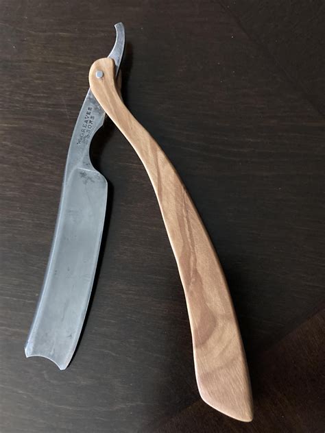 Olive wood and tung oil scales for W. Greaves & Sons SR : r/wicked_edge