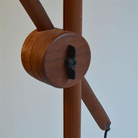 Scandinavian Teak Counter Balance Floor Lamp For Sale at 1stDibs