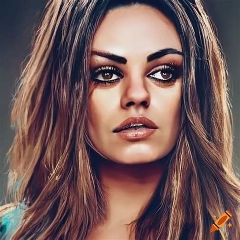 Portrait of mila kunis on Craiyon