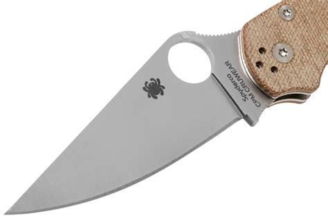 Spyderco C81MPCW2 Paramilitary 2 Brown Canvas Micarta CruWear pocket knife | Advantageously ...