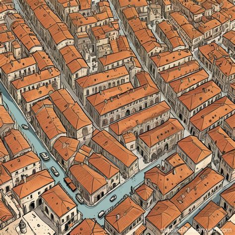 1930s Southern Italian Town Map | Stable Diffusion Online