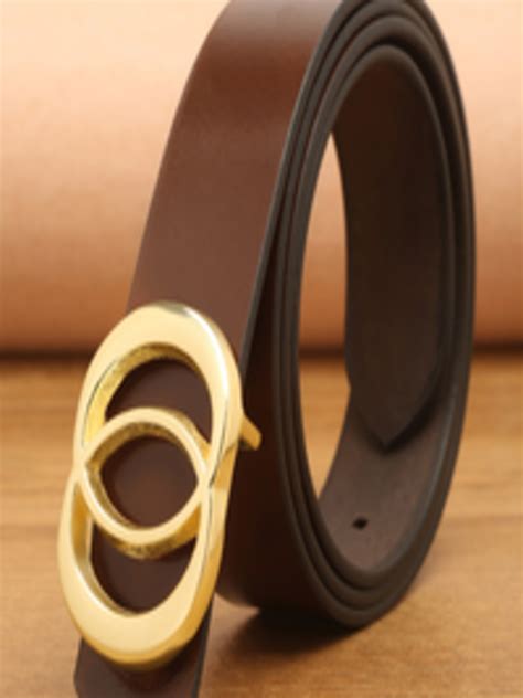 Buy Teakwood Leathers Women Brown Leather Belt - Belts for Women ...