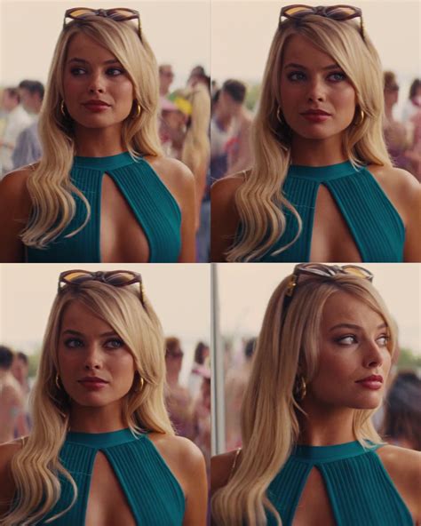 Margot Robbie Wolf Of Wall Street Blauwe Jurk