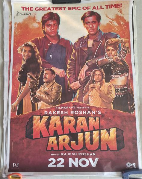 KARAN ARJUN bollywood movies poster - Bollywood Movie Posters