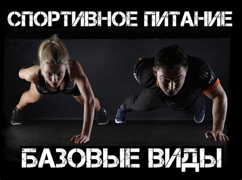 Основные виды спортивного питания для приема при занятиях спортом