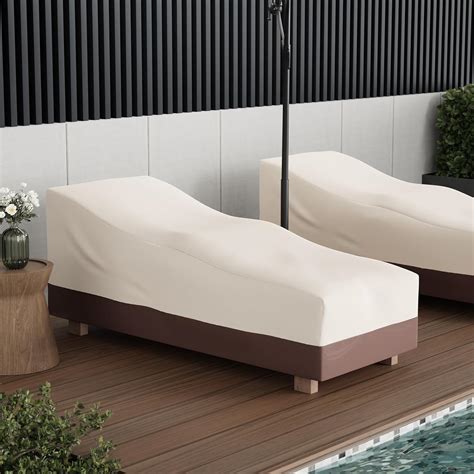 Amazon.com : Hptmus 2Pcs Outdoor Chaise Lounge Covers - Patio Chaise ...