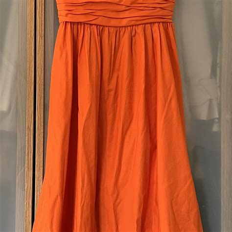 Reformation Women's Orange Dress | Depop