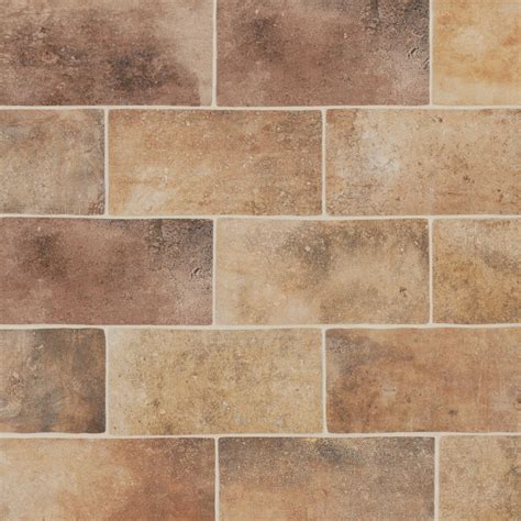 Montana 5" x 10" Matte Brick-Look Porcelain Field Tile in Yellowstone ...