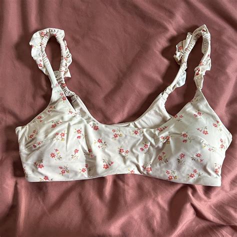 Aerie Women's Pink Bikini-and-tankini-tops | Depop