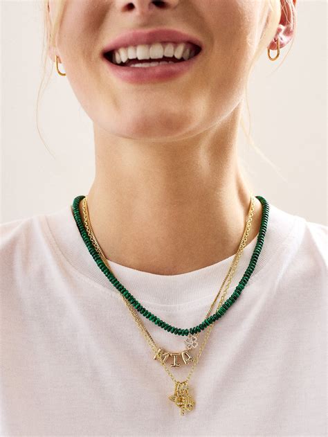 Bubble Letter Custom Necklace - Small Bubble Letter – BaubleBar