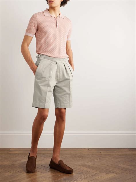 Pleated Shorts Men