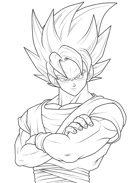 Dragon Ball Z Coloring Pictures To Print Coloring Pages