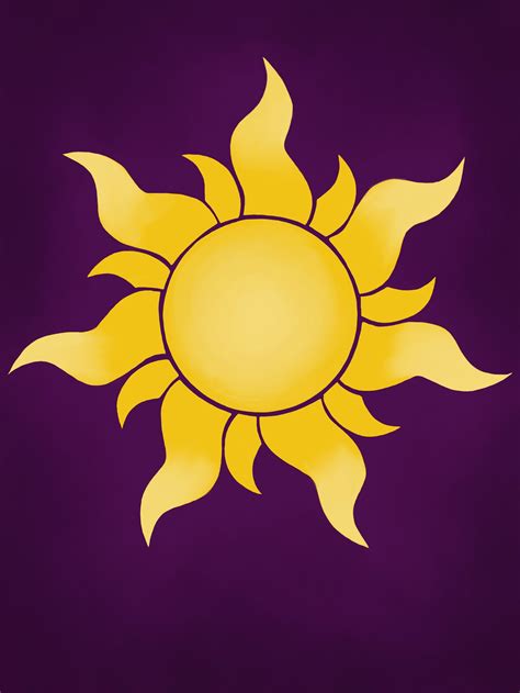 Rapunzel Sun Symbol Poster I'm Sure There's Room Somewhere Whether you ...