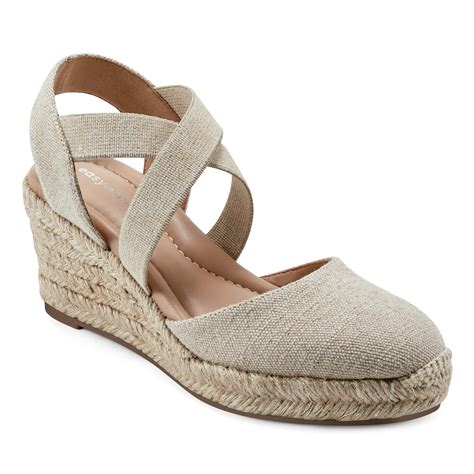 Women's Meza Espadrille Wedge Sandals - Gold | Easy Spirit