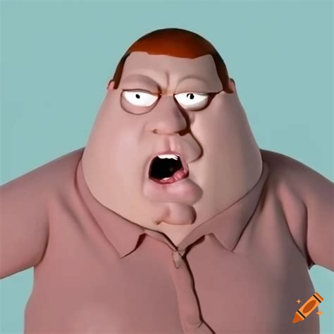 Realistic render of peter griffin character on Craiyon