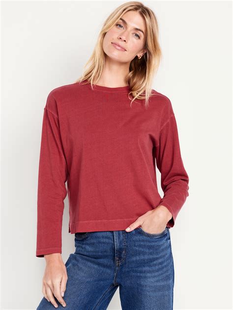 Long Sleeve Cotton T-Shirts | Old Navy