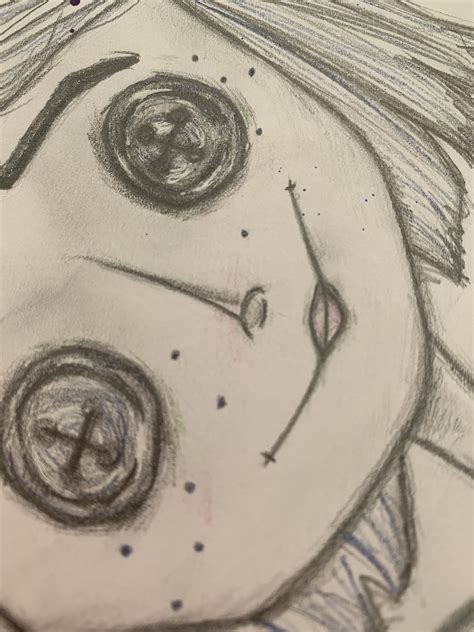 Coraline | Scary drawings, Creepy drawings, Sketchbook art inspiration