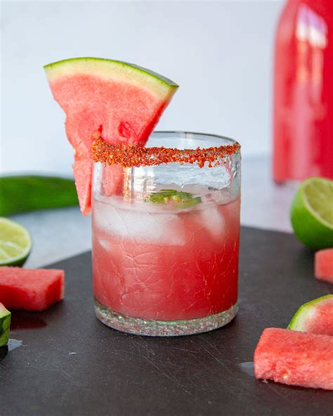 Easy Spicy Watermelon Margarita Recipe - Very Obsessed