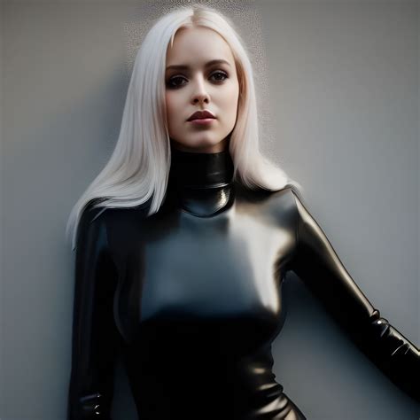 Thin-busty Nude Woman Black Leather by neomars on DeviantArt