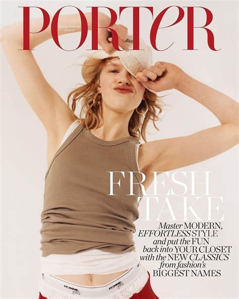 Hannah Motler covers Porter Magazine March 22nd, 2021 by Juliette ...