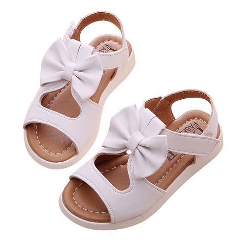 Aayomet Sandals Fashion Kids Princess Bowknot Girls Toddler Shoes ...